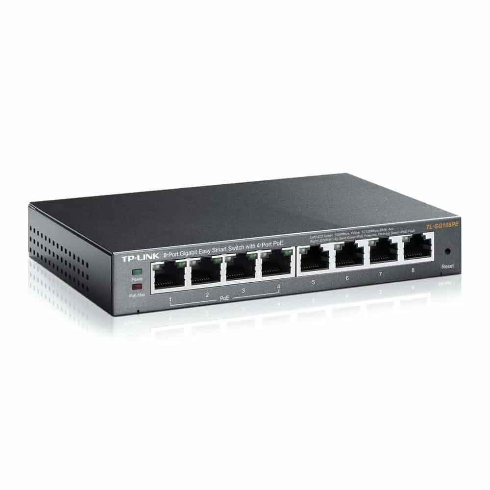 (image for) tp-link 8 Port Gigabit 4 PoE Easy Smart Desktop Switch TL-SG108PE
